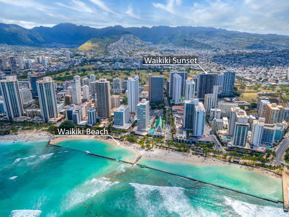 Waikiki Sunset Mountain View Near Beach With Parking 호놀룰루 외부 사진